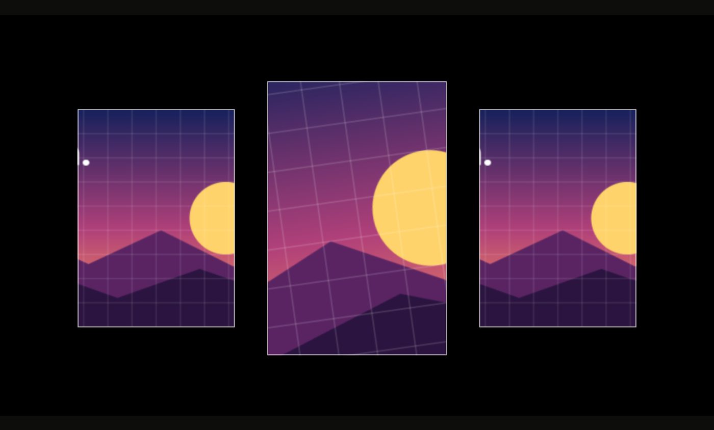 The Middle panel now showing the tilted sun