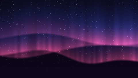 Aurora with its Pink dawn preset