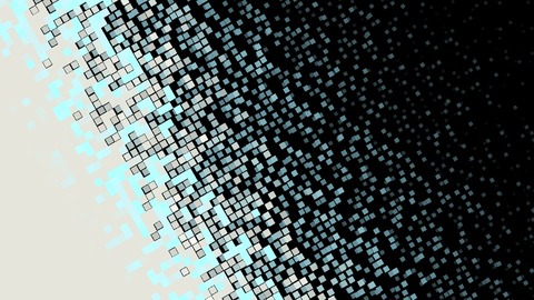 Disintegrate: The surface crumbles into glowing pixels that blow away on the wind, revealing the layers below, then flies back together.