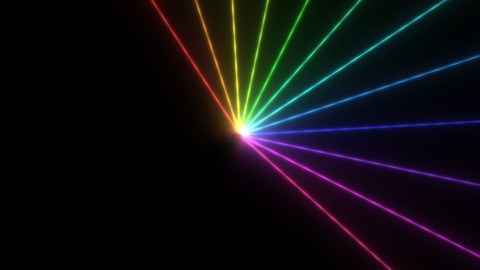 Laser Fan with its Rainbow spin preset
