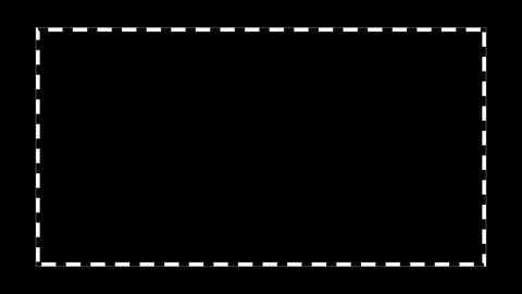 Marching Ants: A dashed or dotted line runs round the outline, its dashes marching along it.