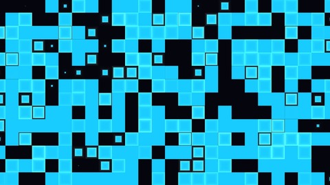 Mosaic Reveal: Squares, hexagons or triangles pop over one by one, at random or in a sweep, spiral or from the centre, to reveal or cover the layers below (after gl-transitions randomsquares by gre, MIT).