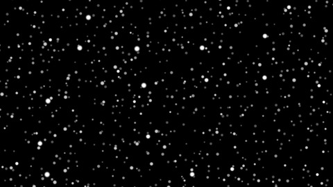 Snow: Soft snowflakes drift and sway down in four layers of depth, blown by the wind, see-through between the flakes so it can fall over any other layer.