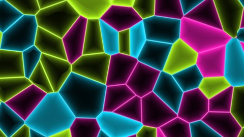 Voronoi Cells with its Neon cells preset