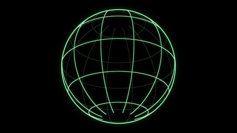 Wireframe 3D with its Globe preset