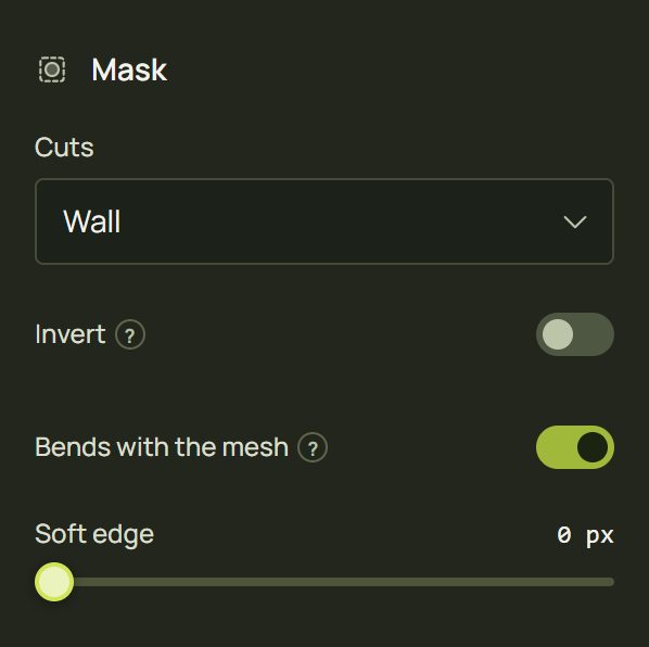 The Bends with the mesh switch in the Mask settings
