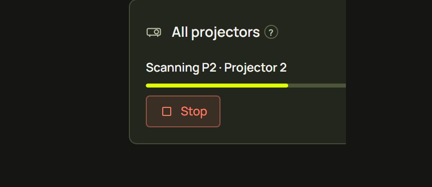 Scan all running: Scanning P2, 2 of 2