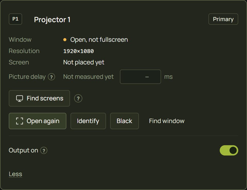 The card with the window open but not fullscreen