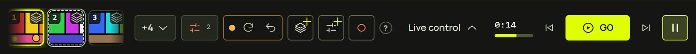 The strip with the orange dot and the Update and Revert buttons