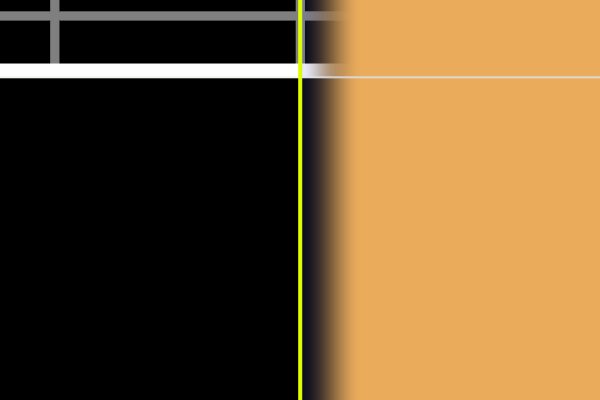 The same edge with a 10 pixel feather