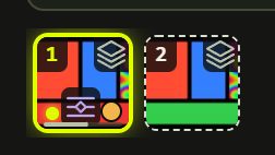 Tile 1 with the lavender timeline badge and a progress bar along its bottom